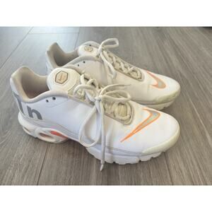 Nike Air Max Plus TN Ultra GS‎ White Orange Size 6Y Women’s 7.5 Sneakers